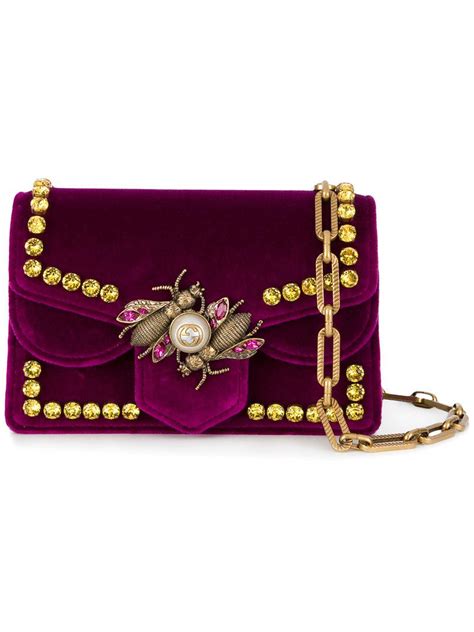 gucci bee purple